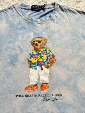 Polo by Ralph Lauren Light Blue Polo Bear Graphic Tee XL